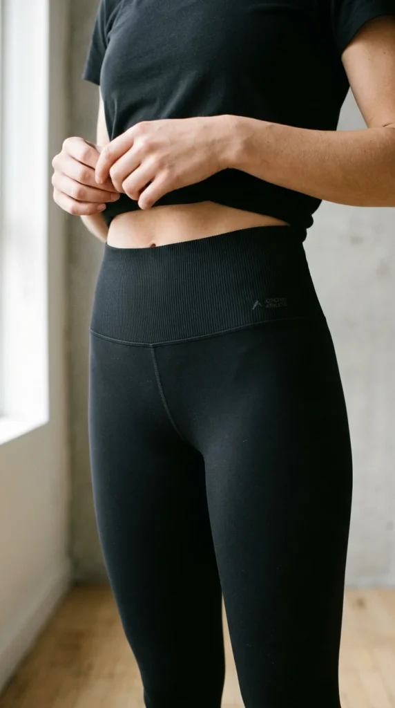 1. Look for a Wide Ribbed Waistband