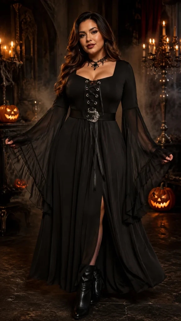 1. Rosegal Plus Size Renaissance Witch Costumes Dress