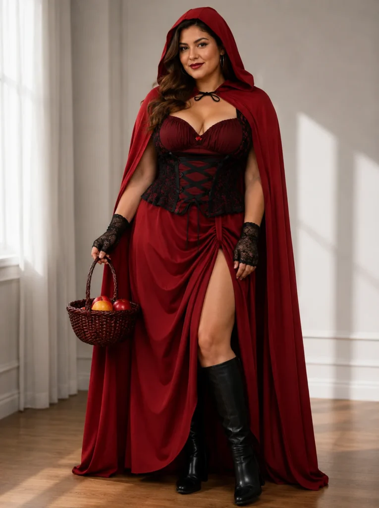10. California Costumes Plus-Size Dark Red Riding Hood