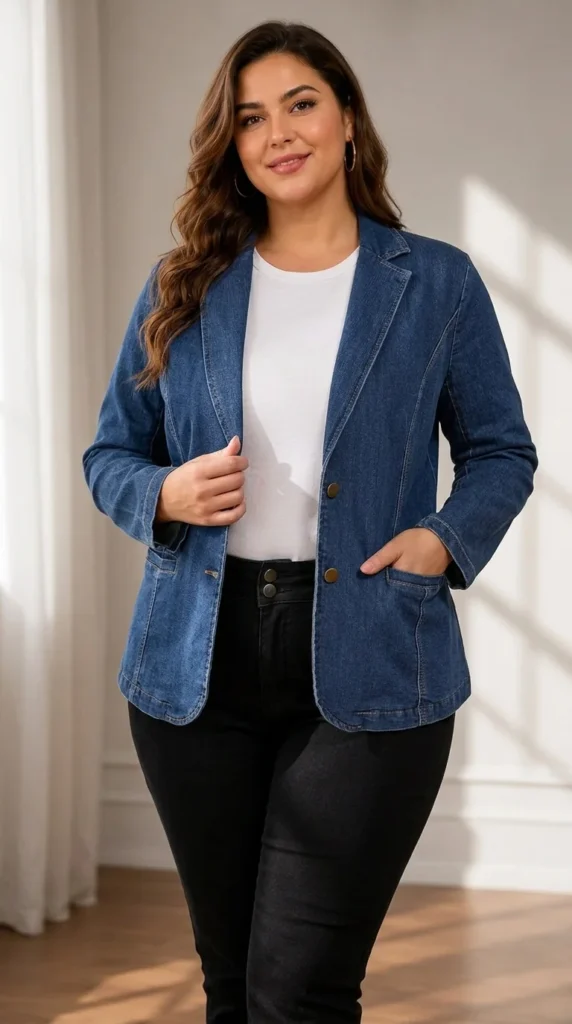 10. Classic Lapel Denim Jacket