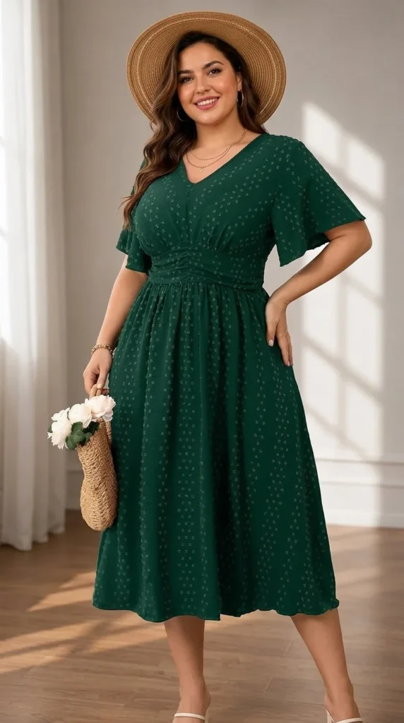 11. The Swiss Dot Swing Maxi