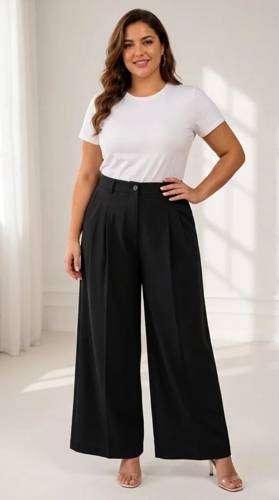 12. High-Waisted Wide-Leg Dress Trousers