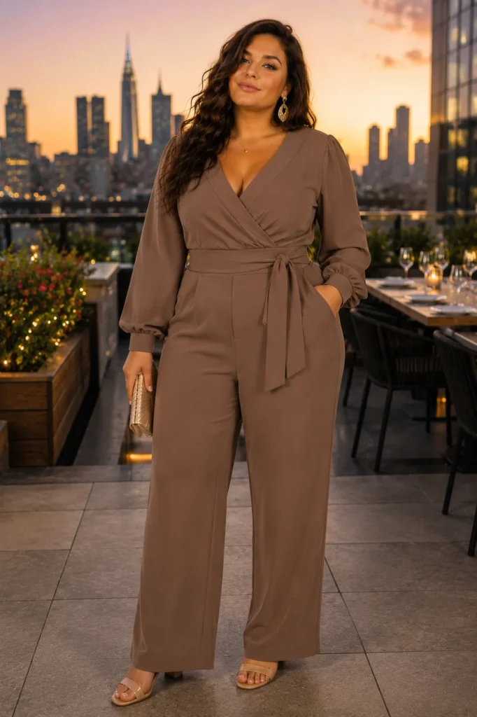 12. Tailored Jumpsuit With A Defined Waist