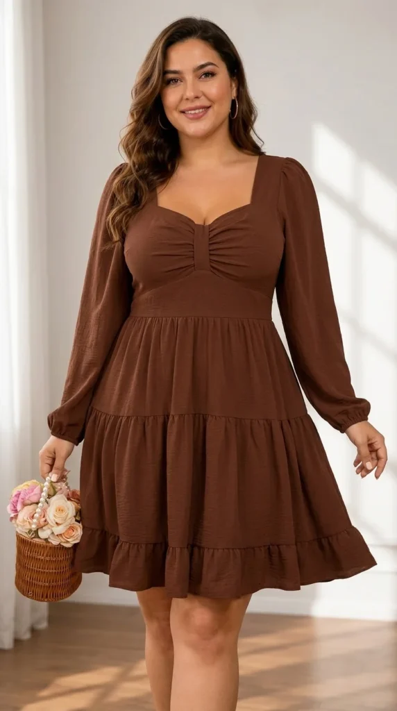 13. The Sweetheart Neck Bow Mini Dress