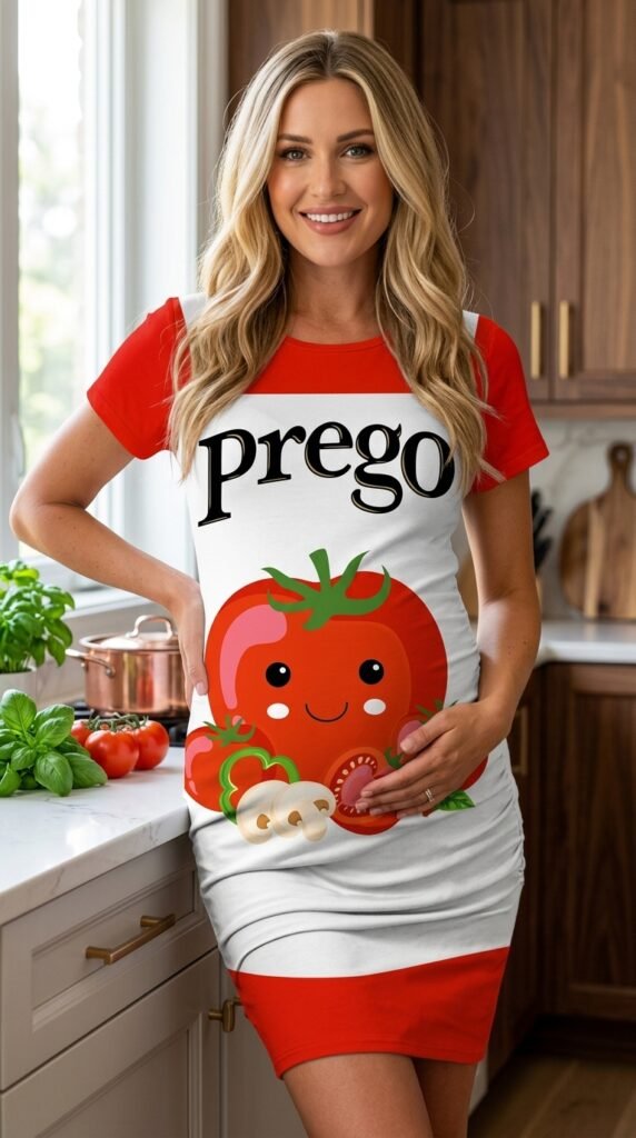 2 . Halloween Maternity Costume Mini Dress
