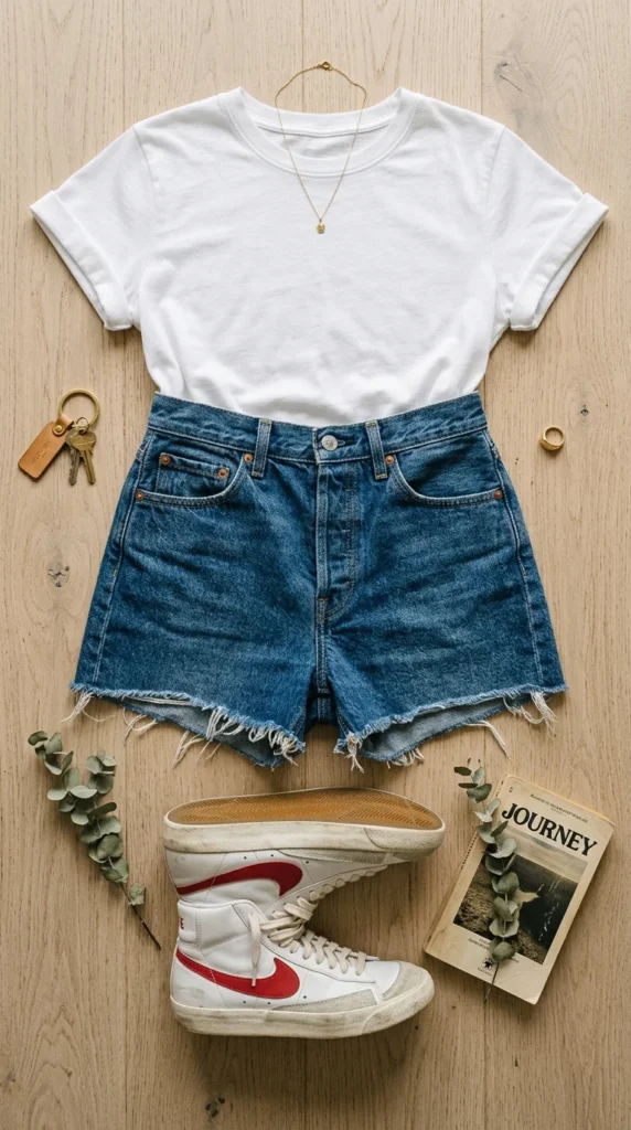 3. Choose Rigid Cotton Denim Shorts