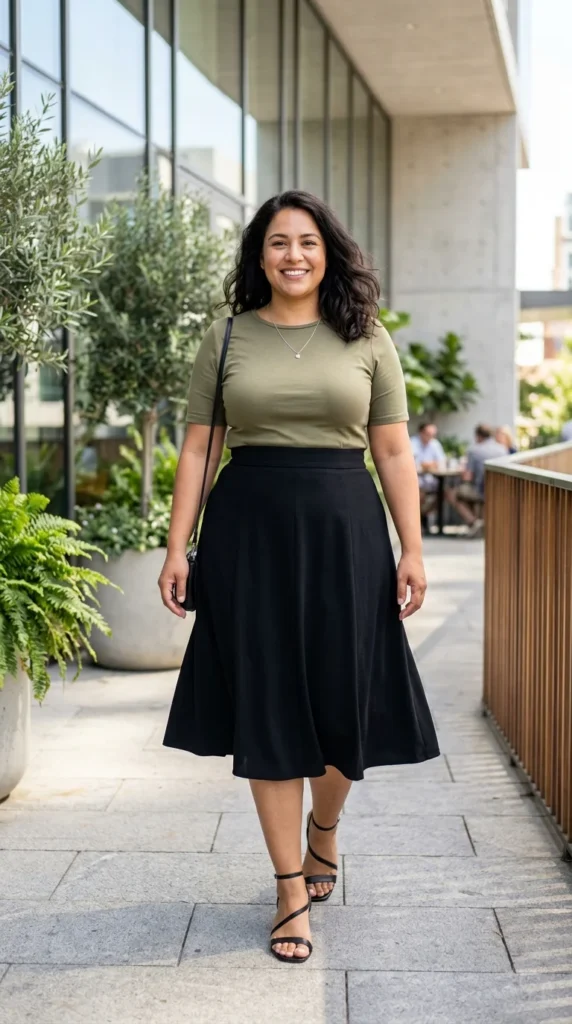 3. High-Waisted A-Line Skirts3. High-Waisted A-Line Skirts
