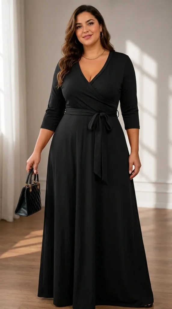 3. The Modern Semi-Formal Flowy 34 Sleeve Maxi