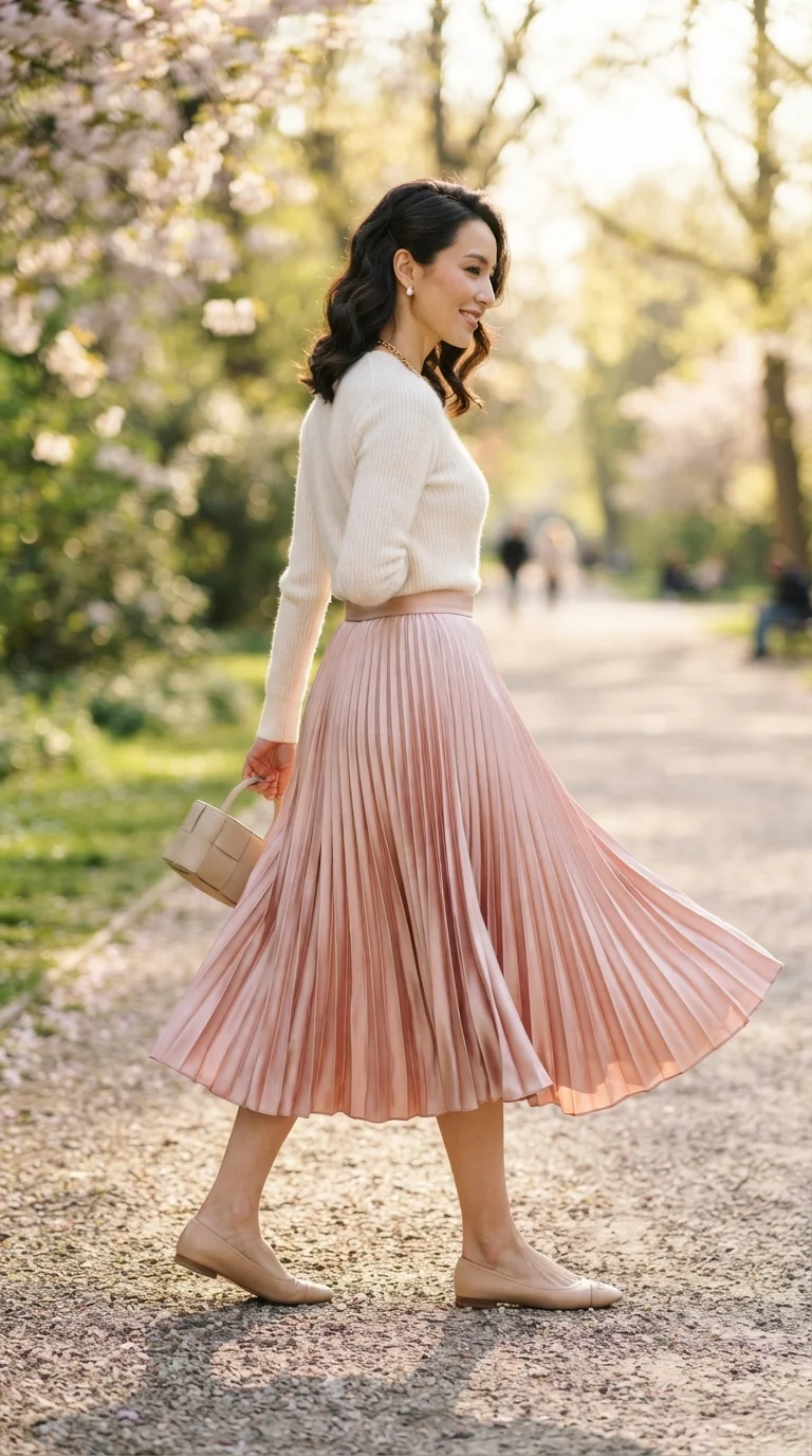 3. Try a Pretty Midi Skirt