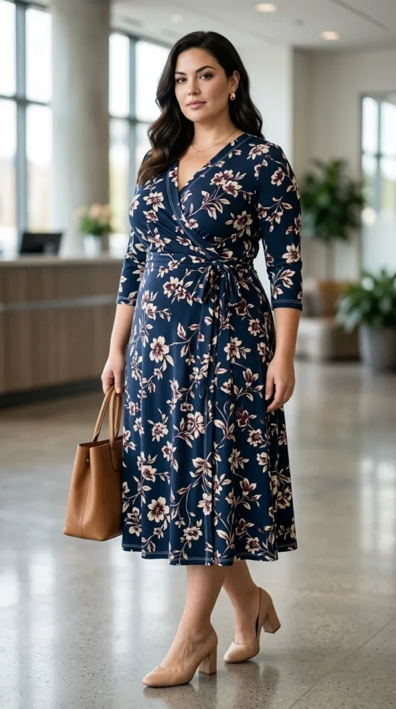 4. Comfortable Wrap Dress