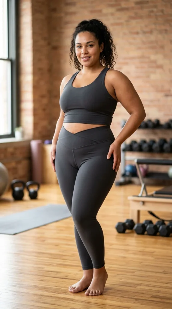 4. Cross-Waist V-Cut Leggings