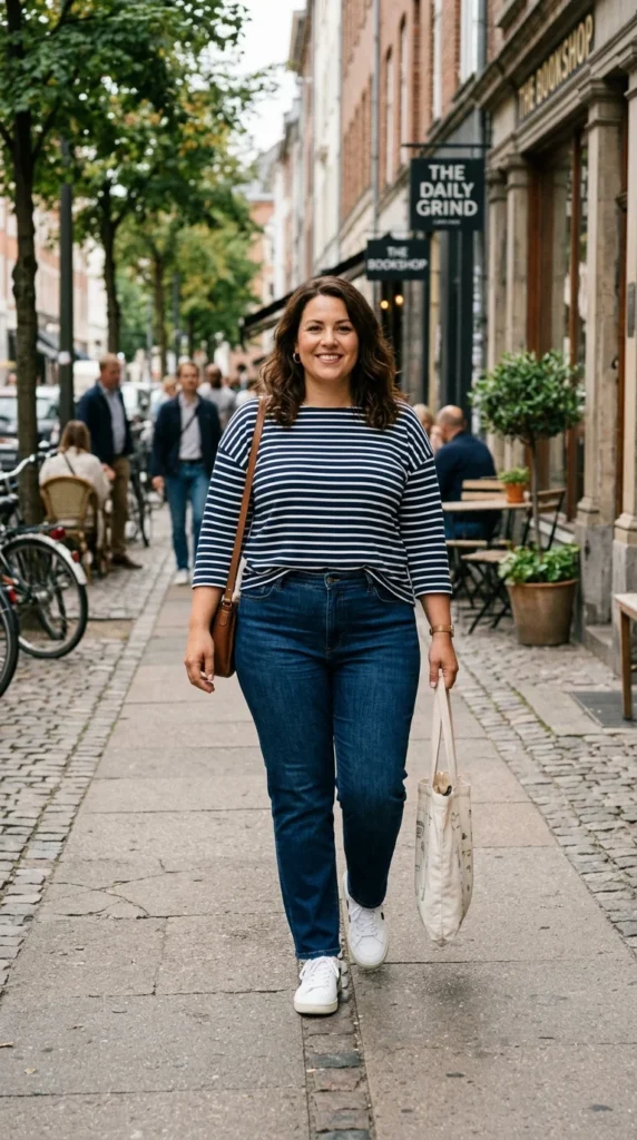 6. Dark Wash Straight-Leg Jeans