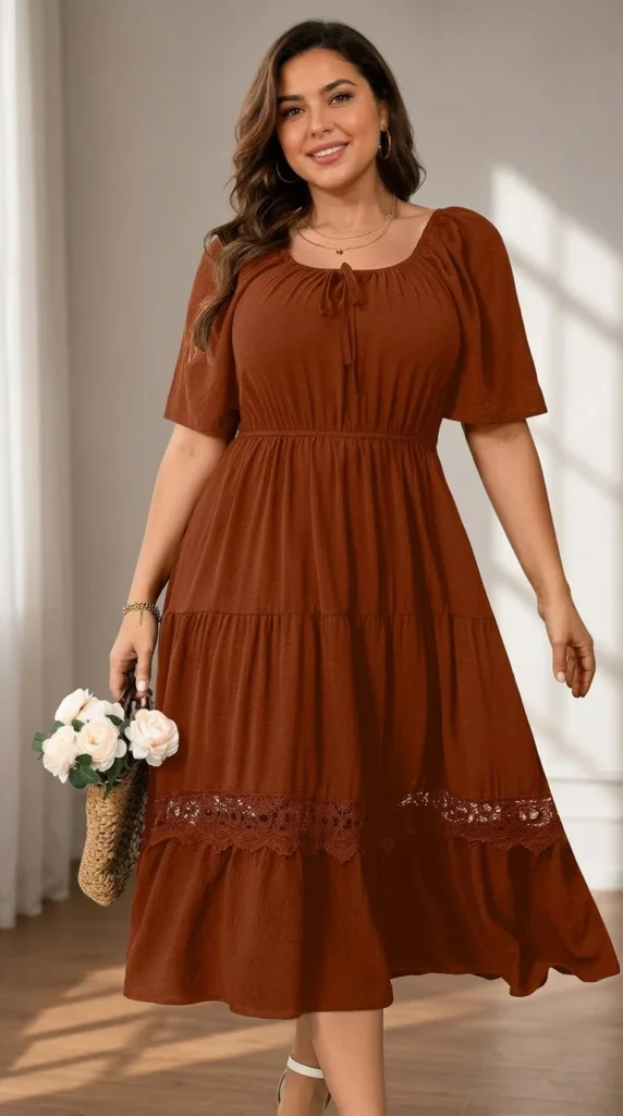 6. Off-The-Shoulder Square Neck Smocked Resort Maxi