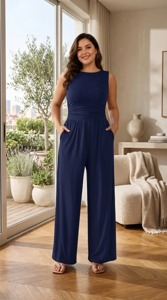 8. Chic Vacation Tie-Waist V-Neck Romper