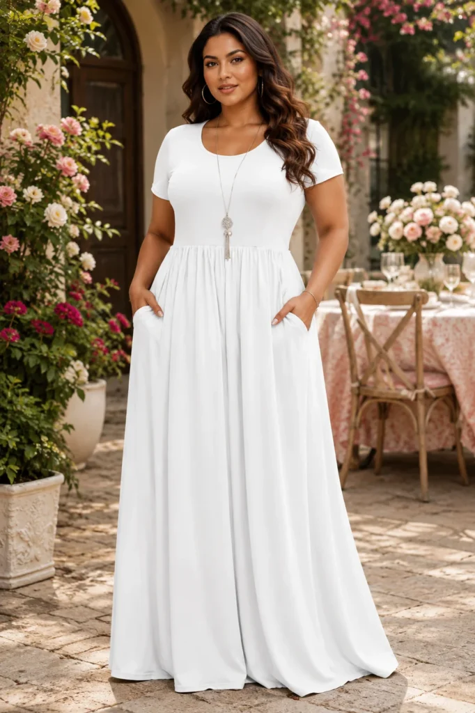 8. The Casual Cool Pocketed Plain Maxi