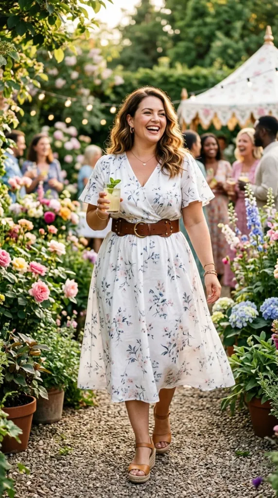6. A-Line Dresses with Wide Belts