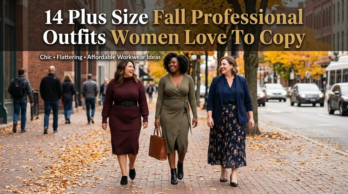 14 Plus Size Fall Professional Outfits Women