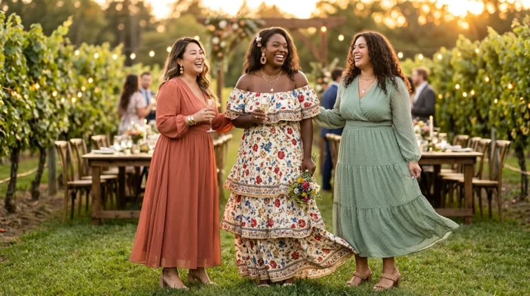 10 Plus Size Boho Wedding Guest Dresses Curvy Women