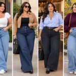 How to Wear Wide-Leg Jeans Plus Size: 12 Flattering Outfit Ideas