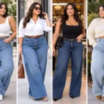 Wild leg jeans outfit ideas